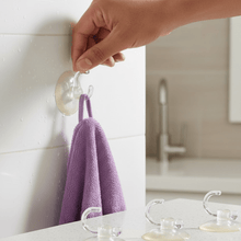 Transparent Rubber Vacuum Hangers for Bathroom, Kitchen, and Wall - justgrabit.in | Just Grab It