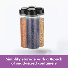 Plastic Lock Food Storage 4 Section Container Jar for Grocery, Fridge Container. - justgrabit.in | Just Grab It