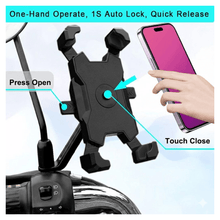 Mobile Phone Holder View Mirror Mount Solid Metal Cradle for Bike and Phones - justgrabit.in | Just Grab It