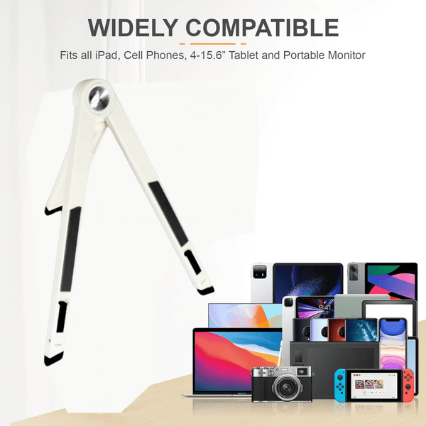 Slim Tablet Mobile Stand Adjustable Foldable Tablet Stand Scaffold (1 Pc) - justgrabit.in | Just Grab It