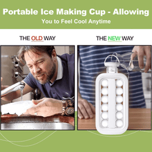 Foldable Ice Tray with Lid, 2 - in - 1 Ice Ball Maker - justgrabit.in | Just Grab It