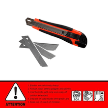 Heavy Duty 18mm Cutter Knife Set with Extra Blades for Office & Home - justgrabit.in | Just Grab It