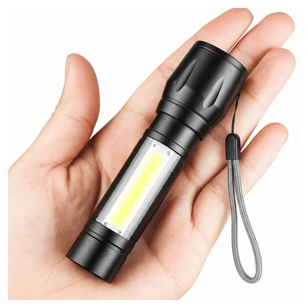 Mini Search Rechargeable LED Long Range Flashlight Emergency Light Torch - justgrabit.in | Just Grab It