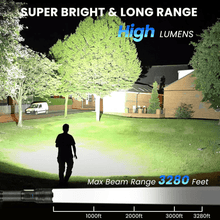 Mini Search Rechargeable LED Long Range Flashlight Emergency Light Torch - justgrabit.in | Just Grab It