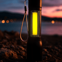 Mini Search Rechargeable LED Long Range Flashlight Emergency Light Torch - justgrabit.in | Just Grab It