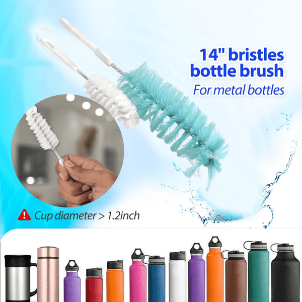 Long Handle Bottle Brush for Jars, Bottles & Containers Cleaning - justgrabit.in | Just Grab It