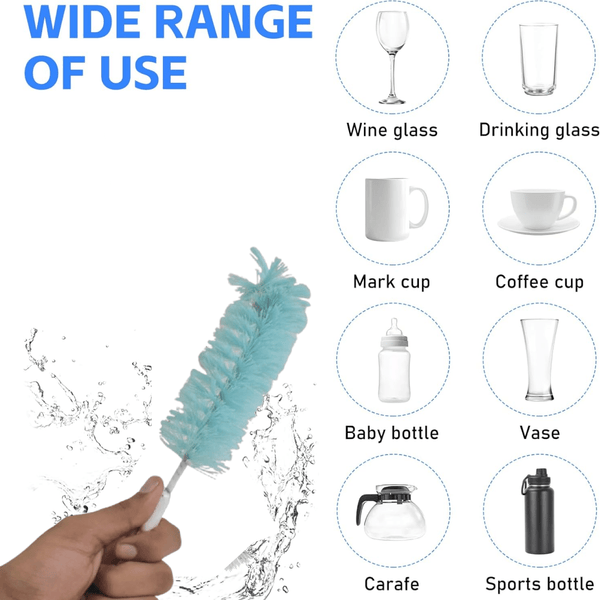 Long Handle Bottle Brush for Jars, Bottles & Containers Cleaning - justgrabit.in | Just Grab It