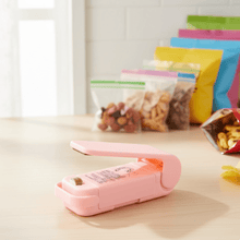 Mini Plastic Bag Sealer – Portable Heat Sealing Machine (Battery Operated / 1 Pc) - justgrabit.in | Just Grab It
