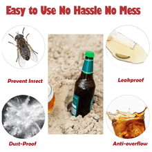 Beer Savers Caps for Soda & Bottles (6 - Piece) - justgrabit.in | Just Grab It