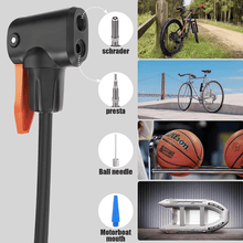 Portable Mini Bike Pump with Gauge - justgrabit.in | Just Grab It