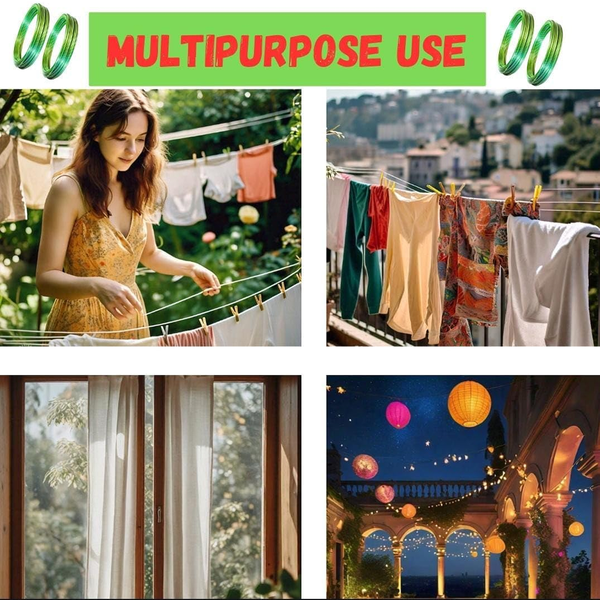 High - Quality Cloth Drying & Gardening Wire (10M) - justgrabit.in | Just Grab It