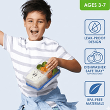 Multipurpose Air Tight 4 Side Lock Food Grade Lunch Box With Small Square Container - justgrabit.in | Just Grab It