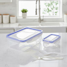 Multipurpose Air Tight 4 Side Lock Food Grade Lunch Box With Small Square Container - justgrabit.in | Just Grab It