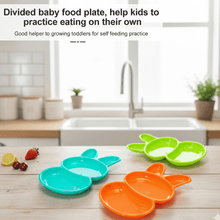 6 - Piece Rabbit Shape Dish Set for Kids (Multicolor) - justgrabit.in | Just Grab It