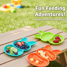 6 - Piece Rabbit Shape Dish Set for Kids (Multicolor) - justgrabit.in | Just Grab It