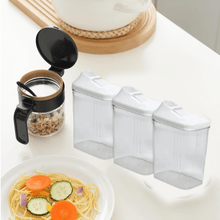 Kitchen Storage Jars & Container Set 3pc , Transparent Jar Set For home & Kitchen Use - justgrabit.in | Just Grab It