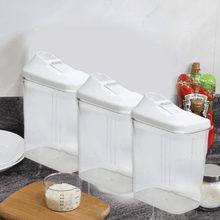 Kitchen Storage Jars & Container Set 3pc , Transparent Jar Set For home & Kitchen Use - justgrabit.in | Just Grab It