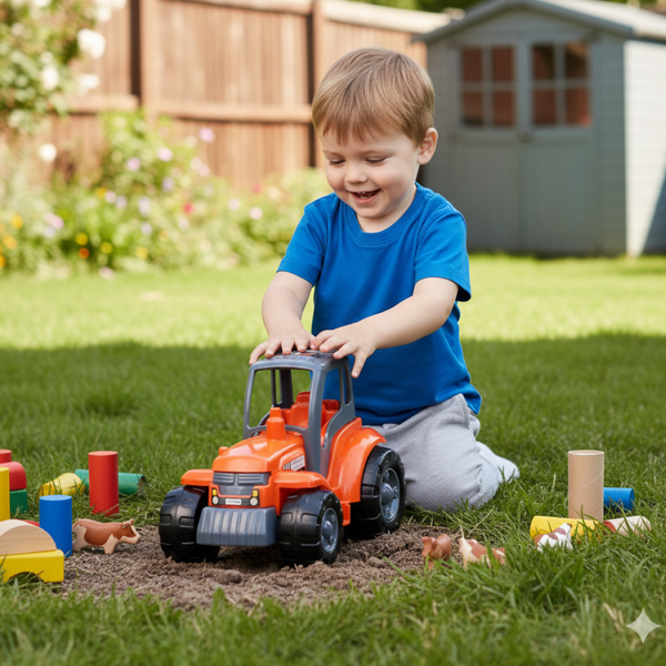 Funwoods Kids Friction Powered Tractor Toy - (1 Pc) - justgrabit.in | Just Grab It