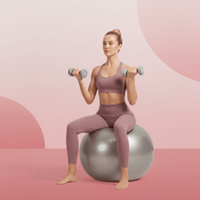 Heavy Duty Gym Ball Non - Slip Stability Ball with Foot Pump for Total Body Fitness - justgrabit.in | Just Grab It