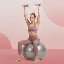 Heavy Duty Gym Ball Non - Slip Stability Ball with Foot Pump for Total Body Fitness - justgrabit.in | Just Grab It