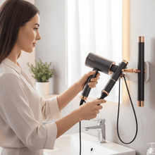Hair Dryer Wall Mount, Self Adhesive Hair Dryer Holder (1 Pc) - justgrabit.in | Just Grab It
