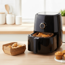 Square Air Fryer Disposable Paper Liner (50 Pcs Set / 160mmx45mm) - justgrabit.in | Just Grab It