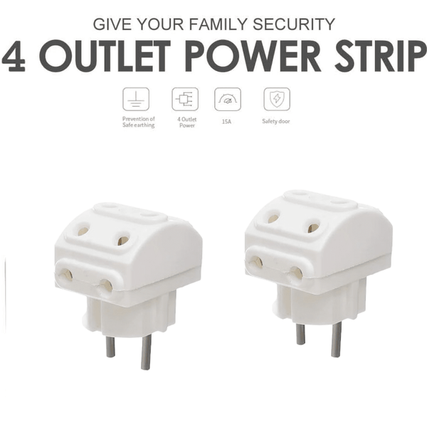 5 - Way 2 Pin Multi - Plug Socket / Converter (1 Pc) - justgrabit.in | Just Grab It