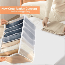 7 Grid Clothes Organizer for Wardrobe Storage - justgrabit.in | Just Grab It