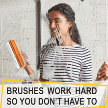 Veepee 6 - Piece Washing and Cleaning Scrub Brush Set – (Multi - Color Bristles) - justgrabit.in | Just Grab It