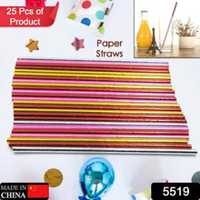 Home Paper Straws Durable & Eco - Friendly Colorful - Drinking Straws & Party Decoration Supplies, Adorable Solid Color Food Grade Paper Straws for Birthday, Wedding, Baby Shower Celebration (25 Pcs Set) - Justgrabit Inc.