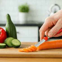 Multipurpose 2 - in - 1 Stainless Steel Knife & Peeler (1 Pc) - justgrabit.in | Just Grab It