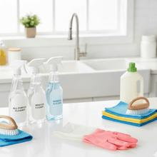 Medium Reusable Long - Cuff Household Cleaning Gloves - (1 Pair) - justgrabit.in | Just Grab It