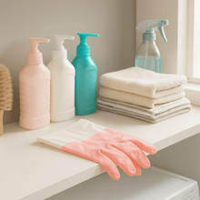 Large Size Reusable Household Cleaning Gloves - (1 Pair) - justgrabit.in | Just Grab It
