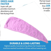 Quick Turban Hair - Drying Absorbent Microfiber Towel (1 Pc / Mix Design) - justgrabit.in | Just Grab It