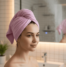 Quick Turban Hair - Drying Absorbent Microfiber Towel (1 Pc / Mix Design) - justgrabit.in | Just Grab It