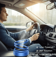 Solar Car Aroma Diffuser 360° Rotating Design, Air Freshener for Car, Home, Office - justgrabit.in | Just Grab It