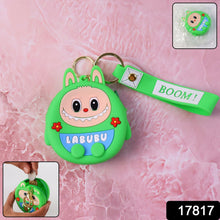 Cute Cartoon Character Coin Pouch with Keychain & Wrist Strap - justgrabit.in | Just Grab It