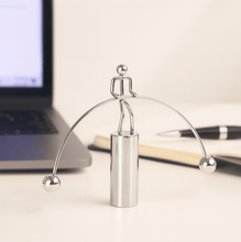 Mini Steel Balance Toy Newton Cradle Pendulum Desk Metal Decoration for Home Crafts - justgrabit.in | Just Grab It