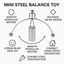 Mini Steel Balance Toy Newton Cradle Pendulum Desk Metal Decoration for Home Crafts - justgrabit.in | Just Grab It