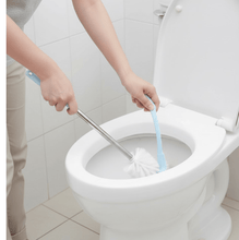 Toilet Plastic Brush with Holder Stand Western and Indian Toilet Bathroom Cleaning - justgrabit.in | Just Grab It