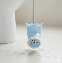 Toilet Plastic Brush with Holder Stand Western and Indian Toilet Bathroom Cleaning - justgrabit.in | Just Grab It