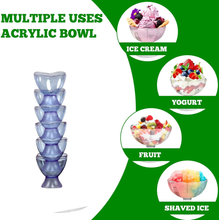 MODERN STYLE DESSERT & ICE CREAM BOWL PLASTIC 6PCS FOR HOME ,OFFICE,PARTY - justgrabit.in | Just Grab It