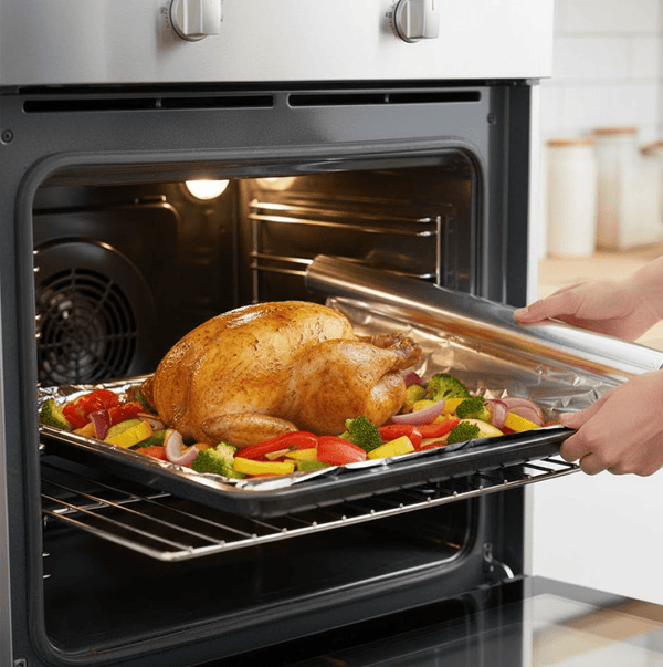 Heavy - Duty Aluminum Foil Roll – Non - Stick, Thick Sheet Baking & (10m x 300mm) - justgrabit.in | Just Grab It
