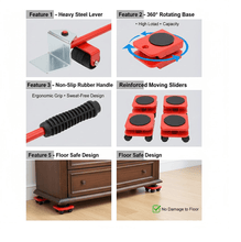 Heavy - Duty Furniture Lifter & Shifting Tool - justgrabit.in | Just Grab It