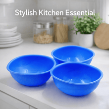 BPA Free Plastic Bowl Set for Cereal Salad Rice Soup Pasta Snack 3 Pc - justgrabit.in | Just Grab It