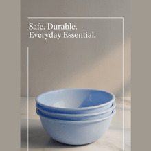BPA Free Plastic Bowl Set for Cereal Salad Rice Soup Pasta Snack 3 Pc - justgrabit.in | Just Grab It
