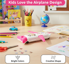 Multi - Functional Airplane - Shaped Compass Box with LED Light and Built - in Sharpener - justgrabit.in | Just Grab It