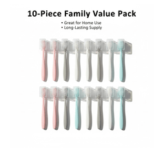 Kids Adults Ultra Soft - bristled Toothbrush With Cover (10 Pcs Set) - justgrabit.in | Just Grab It