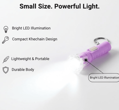 Mini LED Flashlight Keychain Torch (Mix Color & 1 Pc) - justgrabit.in | Just Grab It