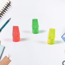 Pencil Top Eraser Rubber Erasers (1 Pc / Mix Colour & Design) - justgrabit.in | Just Grab It